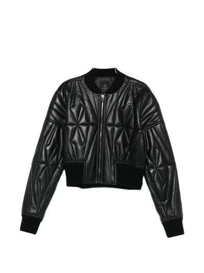 Moncler Genius Quilted Zip Jacket In Black