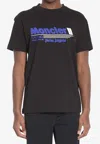 Moncler Genius Racing Logo Crewneck T-shirt In Black