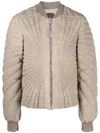 Moncler Genius Radiance Flight Padded Bomber Jacket In Neutrals