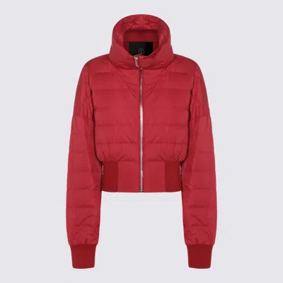 Moncler Genius Red Cropped Down Jacket
