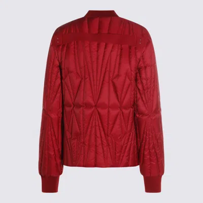 Moncler Genius Red Geocamo Flight Down Jacket In Multi