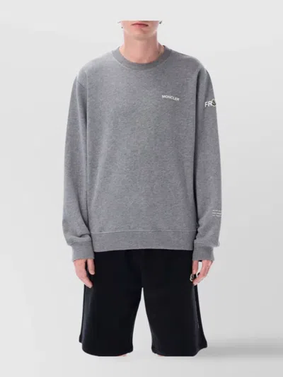 MONCLER GENIUS RIBBED CREWNECK SWEATER WITH LONG SLEEVES