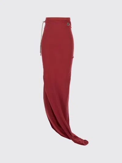 Moncler Genius Rick Owens + Moncler Skirt Woman Color Red In Brown