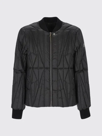 Moncler Genius Rick Owens + Moncler Rick Owens X Moncler Collaboration Quilted Puffer Jacket With Bomber Collar In Black