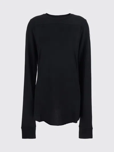 Moncler Genius Rick Owens + Moncler Rick Owens X Moncler Slim Fit Long-sleeved T-shirt In Cotton Jersey In Black