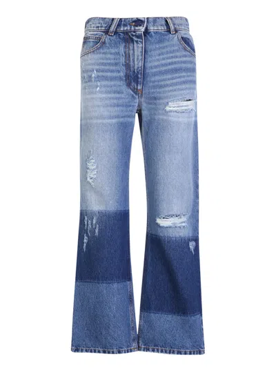Moncler Genius Ripped Blue Jeans