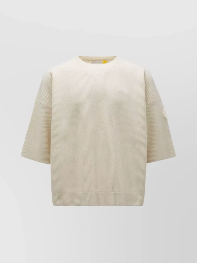 Moncler Genius Roc Nation Collaboration Wool Knit In Cream