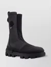 Moncler Genius Salix 6 Willow Smith Leather Boots In Black