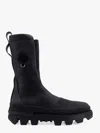 Moncler Genius Chunky Heeled Leather Boots With Lug Sole In Black