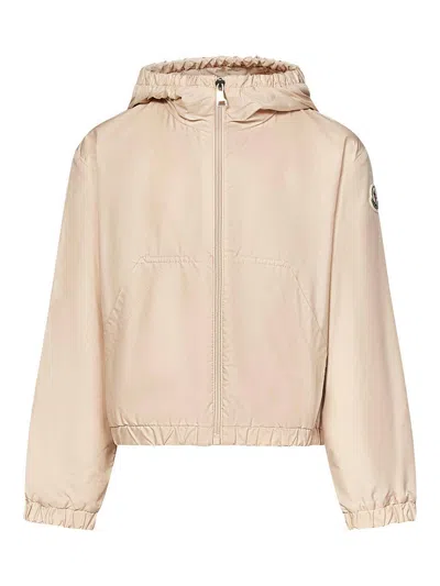 Moncler Genius Kids' Saria *icon Girls Hooded Jacket In Neutral