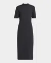 Moncler Genius Short-sleeve T-shirt Dress In Black