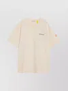 Moncler Genius Short Sleeves Cotton T-shirt In Neutral