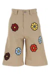 Moncler Genius Beige Jw Anderson 09e Bermuda Shorts In Beige