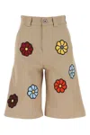 Moncler Genius Beige Jw Anderson 09e Bermuda Shorts In Beige O Tan
