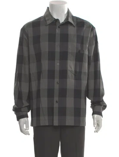 Pre-owned Moncler Genius Signature Logo  X Mercedes-benz Shirt In Gray