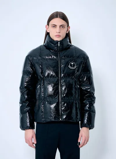 Moncler Genius Simoom Short Down Jacket In Black