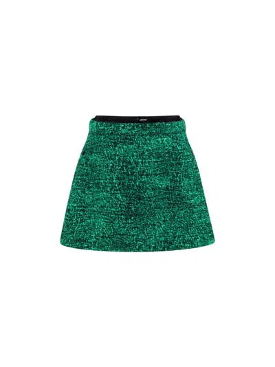 Moncler Genius Print Skirt 1 Moncler Jw Anderson In Green