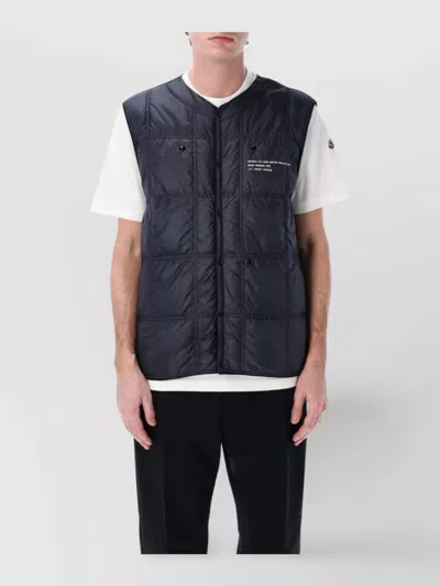 MONCLER GENIUS SLEEVELESS QUILTED VEST FRONT POCKETS