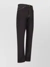 Moncler Genius Straight Stitched Trousers With Pockets And Loops In Pink