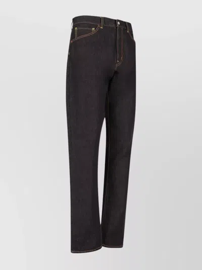 Moncler Genius Straight Stitched Trousers With Pockets And Loops In Pink