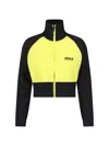 Moncler Genius Block Design High Collar Long Sleeves In Yellow
