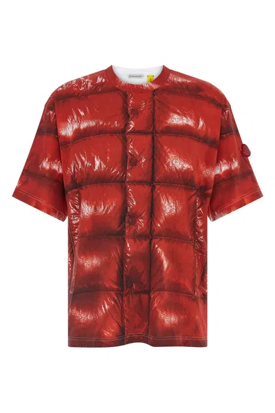 Moncler Genius Asap Rocky Collaboration Cotton T-shirt In Red