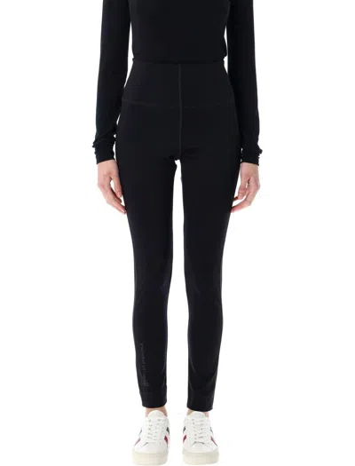 Moncler Genius Technical Jersey Leggings In Black