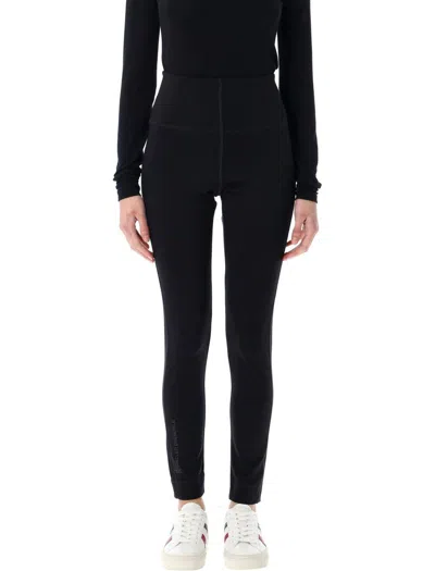 Moncler Genius Technical Jersey Leggings In Black