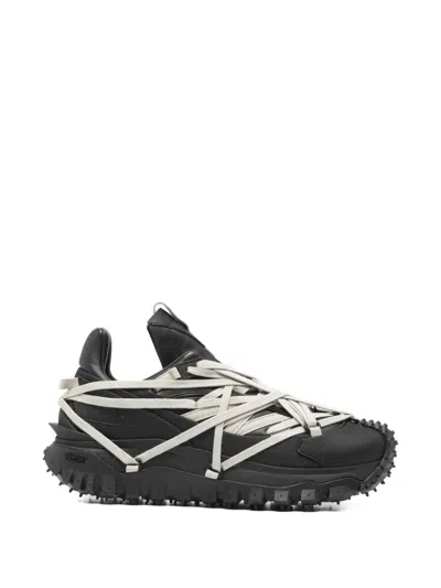 Moncler Genius Trailgrip Megalace Chunky Sneakers In Black