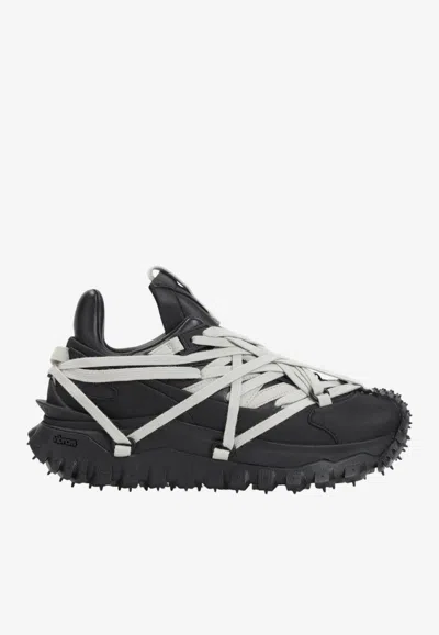 Moncler Genius Trailgrip Megalace Low-top Sneakers In Black