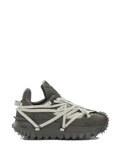 Moncler Genius Trailgrip Megalace Sneakers In Gray