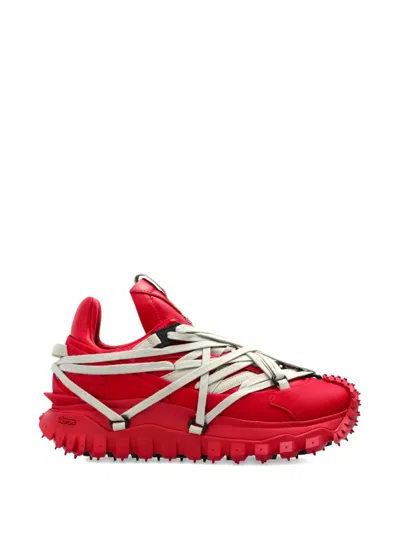Moncler Genius Trailgrip Megalace Sneakers In Red
