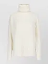 Moncler Genius Turtleneck Knitwear Drop Shoulder In Neutrals