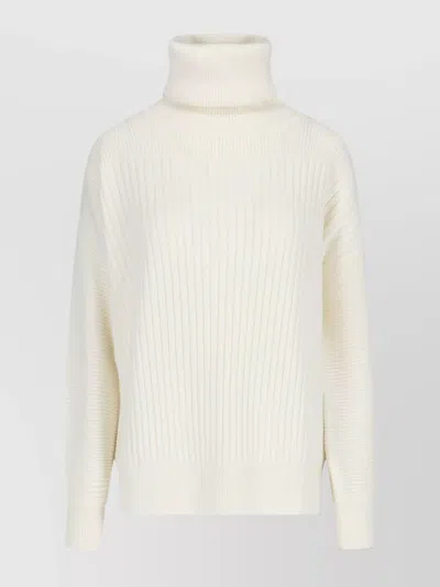 Moncler Genius Turtleneck Knitwear Drop Shoulder In Neutrals