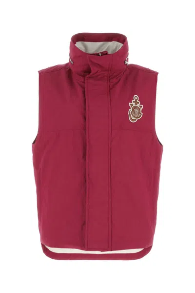 Moncler Genius Tyrian Purple 1 Moncler Jw Anderson Down Jacket In Red