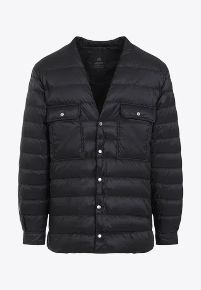 Moncler Genius V-neck Padded Jacket In Black
