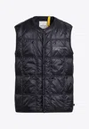 Moncler Genius Vaile Padded Vest In Blue