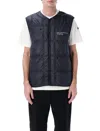 Moncler Genius Vaile Padded Vest In Navy