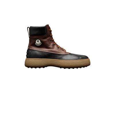 Moncler Genius W.g. Mid Leather Boots In Multicolour