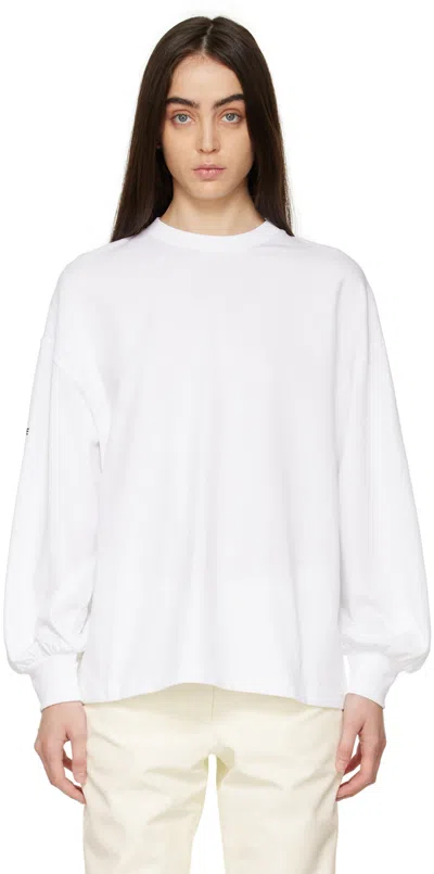 Moncler Genius White Crewneck Long Sleeve T-shirt
