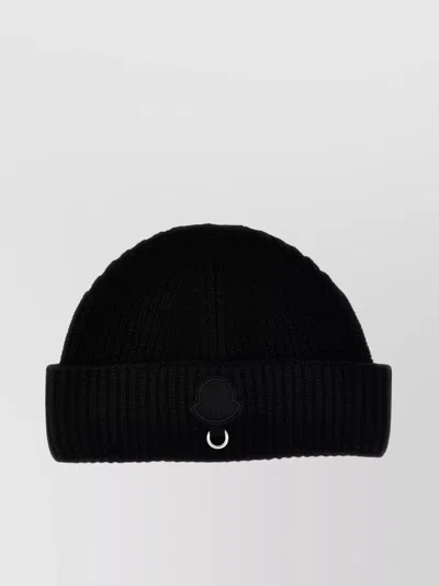 Moncler Genius Willow Smith Cap With Metal Ring Detail In Black