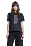 Moncler Genius Woman Black T-shirts & Tank Tops In Black
