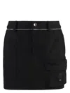 Moncler Genius X Willow Smith Cotton Mini Skirt In Black