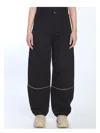 Moncler Genius Moncler X Willow Smith Zip Detailed Baggy Pants In Black