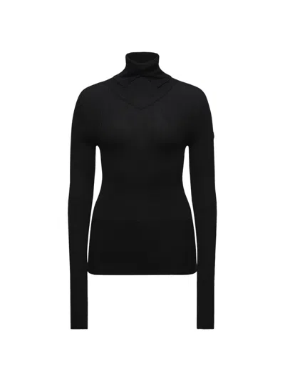 Moncler Genius Women's Moncler X Ee72 By Edward Enninful Turtleneck Sweater In Wool In Black
