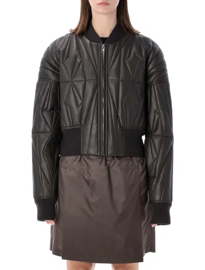 Moncler Genius Woven Geocamo Croppet Jacket In Black