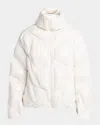 Moncler Genius X A$ap Rocky Men's Bahianinha Hooded Short Down Jacket In White