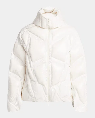Moncler Genius X A$ap Rocky Men's Bahianinha Hooded Short Down Jacket In White