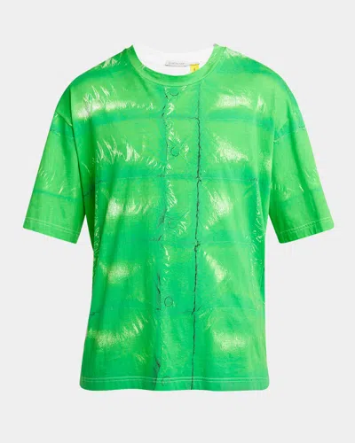 Moncler Genius X A$ap Rocky Men's Short-sleeve Graphic T-shirt In Green