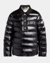 Moncler Genius X A$ap Rocky Men's Vardar Down Polo Shirt Jacket In Black